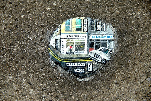 Chewing gum painted by Ben Wilson