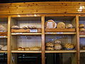 Bread in a bakery in Genova