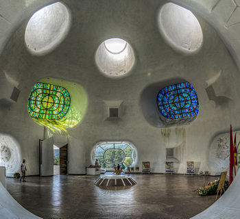 Interior of the Ilingen Memorial (Makedonium) in Kruševo. Photograph: Darko Cvetanoski Licensing: CC-BY-SA-4.0