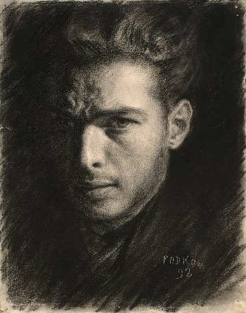 Władysław Podkowiński. Self-portrait, 1892