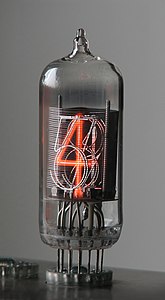 Nixie tube Telefunken ZM1210 operating