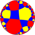 Uniform tiling of hyperbolic plane, x8o∞x. Generated by Python code at User:Tamfang/programs.