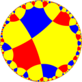 Uniform tiling of hyperbolic plane, 6x6x6o Generated by Python code at User:Tamfang/programs