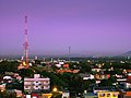 View of Cuiabá on the sunset.