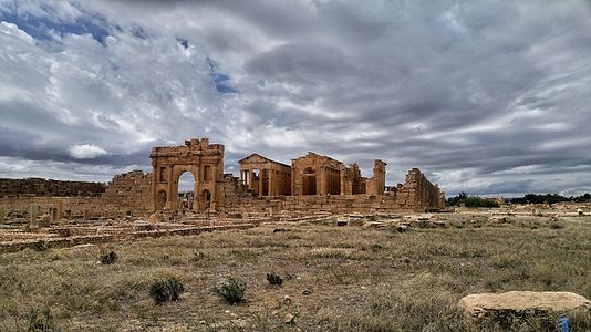 Capitoline temples in Sbeitla Hassene Nostra