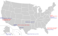 Map of all licensed spaceports in the US (2021)