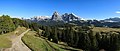 A view to mountains of Langkofel group