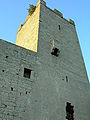 Tower of Rudelsburg castle in Saxony-Anhalt. Summer 2005