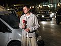 Reporter from 1+1 reporting live from Tbilisi, Georgia.