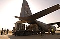 C-130 delivering its cargo