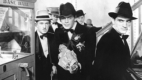 Vince Barnett, Paul Muni and Pedro Regas, "Scarface", publicity still, 1932