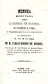 Portada. José Manuel de Arízaga. Memoria militar y política sobre la guerra de Navarra. Madrid 1840