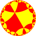 Uniform tiling of hyperbolic plane, 3o6x6o Generated by Python code at User:Tamfang/programs