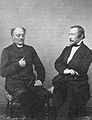 Zacharias Topelius with Johan Ludvig Runeberg