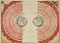 Ptolemaic geocentric model by Bartolomeu Velho (1568)