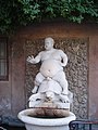 Statue of Bacchus astride a tortoise at Boboli gardens