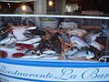 Fish on the restaurant, Marbella, Spain.