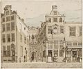 Gerrit Lamberts. Hoofdingang van het Burgerweeshuis aan de Kalverstraat. Ca. 1818. Amsterdam, Stadsarchief.