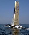 Gitana 11 dans la baie de Quiberon