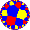 Uniform tiling of hyperbolic plane, 3x6o6x Generated by Python code at User:Tamfang/programs