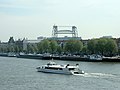 Fast Ferry - on the background: bridge "De Hef"