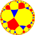 Uniform tiling of hyperbolic plane, 3x6x6o Generated by Python code at User:Tamfang/programs