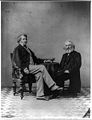 On right, with Charles Sumner, 1863