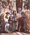 Detail of The School of Athens by Raffaello Sanzio