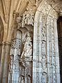 (left side) Statue of King Manuel and his second wife Maria of Aragon