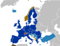 English: Enlargement with applicant countries Français : Anciens États candidats Latina: Amplificatio cum comitatibus signandis Scots: Enlairgement wi applicant kintras