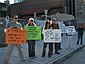 Straight allies protesting in support of marriage equality in Seattle, 2008