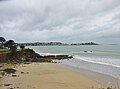 Locquirec vu depuis les falaises au nord de la Pointe des Curés en Plestin-les-Grèves