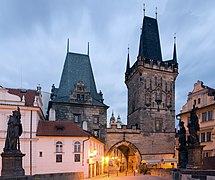 Bridge tower, Charles Bridge, Malá Strana, Prague, Czech Republic