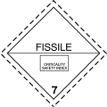 Class 7 - Contains fissile materials (Symbol 7E)