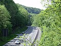 English: The pass of the B239 over the Wiehengebirge Deutsch: Die Passhöhe der B239 über das Wiehengebirge