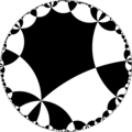 Isohedral tiling of the hyperbolic plane.