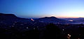 Maseru at night—view to the south. The city centre is to the right