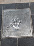 Diaz's handprint on the Cannes Walk of Fame