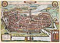 Plan Hamburgs von Georg Braun und Franz Hogenberg 1588