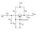 Common gate amplifier