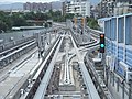 English: Metro Taipei Neihu Line rail point and CITYFLO650 signal device between ZhoneShan Jr. High School Station and SongShan Airport Station, Taipei, Taiwan