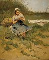 Kuyck Knitting Girl