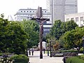 Duquesne's statue of the crucifixion (depiction by José Pirkner)