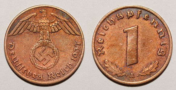 Reichsmark coins of the Third Reich