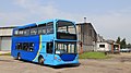 A Ex Metrobus Scania Omnicity, operating as a school bus for Connexions