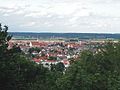 Blick von der Mindelburg auf die Altstadt mit St. Stephan