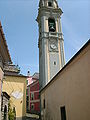 Campanile della chiesa di Velva, Castiglione Chiavarese, Liguria, Italia