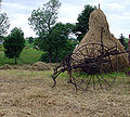 Deutsch: Heureiter und Heuwender in Sachsen (Hay and Hay turner)