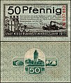 * Nomination 50 Pfennig "Notgeld" banknote of Niederlahnstein in World War I (1917). --Palauenc05 07:17, 9 January 2019 (UTC) * Promotion Nice!--Agnes Monkelbaan 07:19, 9 January 2019 (UTC)