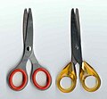 left-scissors for left hand; right-scissors for right hand